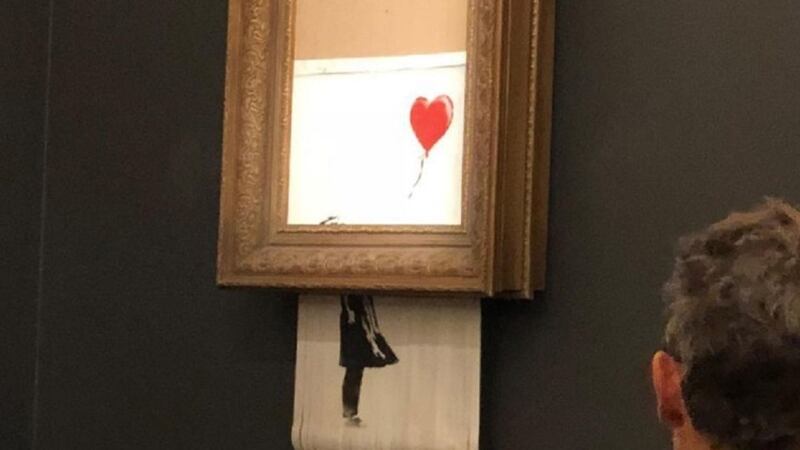 Girl With Balloon had just sold for more than £1 million at auction.