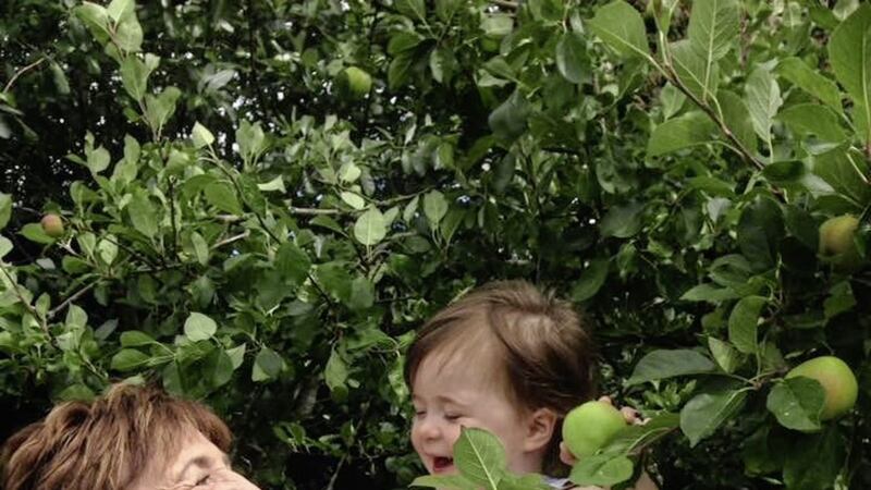 Geraldine Donnelly pictured with her youngest grandchild, Ava 