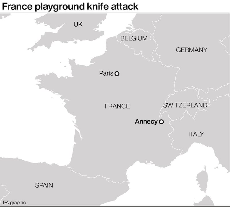 France playground knife attack