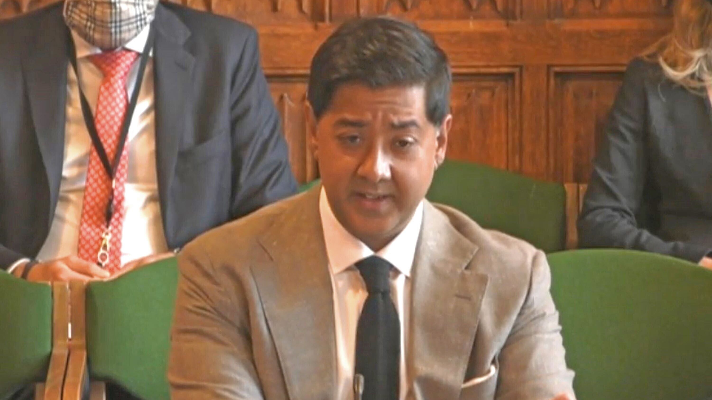 Imran Ahmed has said the case exposes the dangers of Artificial Intelligence (House of Commons/PA)
