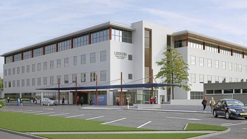CGI of the new Lisburn Primary and Community Care Centre on the site of the Lagan Valley Hospital 