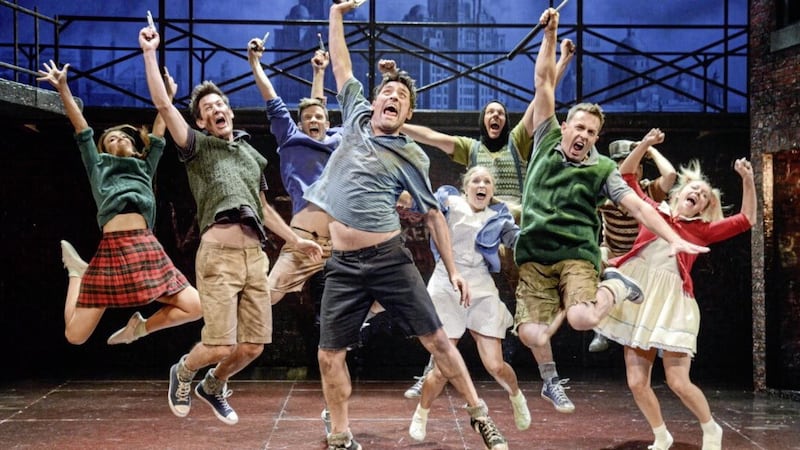 Willy Russell&#39;s Blood Brothers mixes exuberance and emotional depth to powerful effect. Picture by Robert Day. 