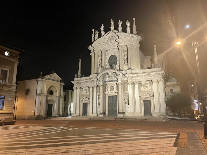 The beautiful Basilica di San Giovanni Battista in Busto Arsizio