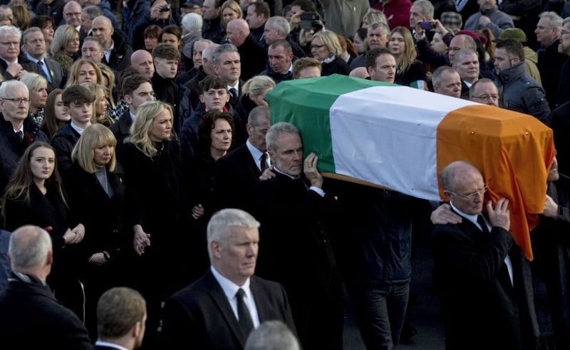 The funeral of Martin McGuinness this week . 