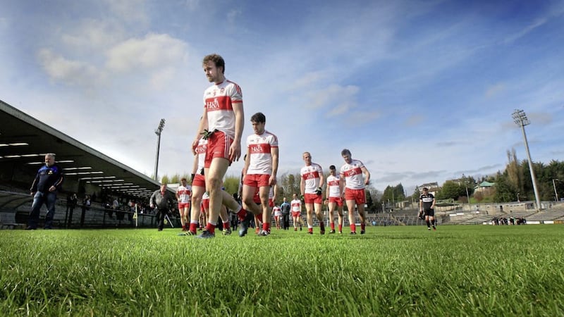 Derry&#39;s senior footballers endured a difficult 2017 and will hope for better next year Picture: Margaret McLaughlin 