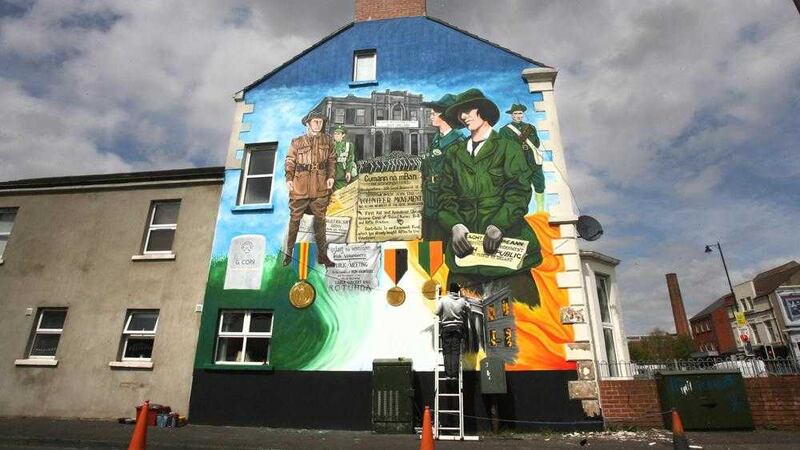 The mural on the Lower Ormeau Road in south Belfast. Picture Mal McCann 