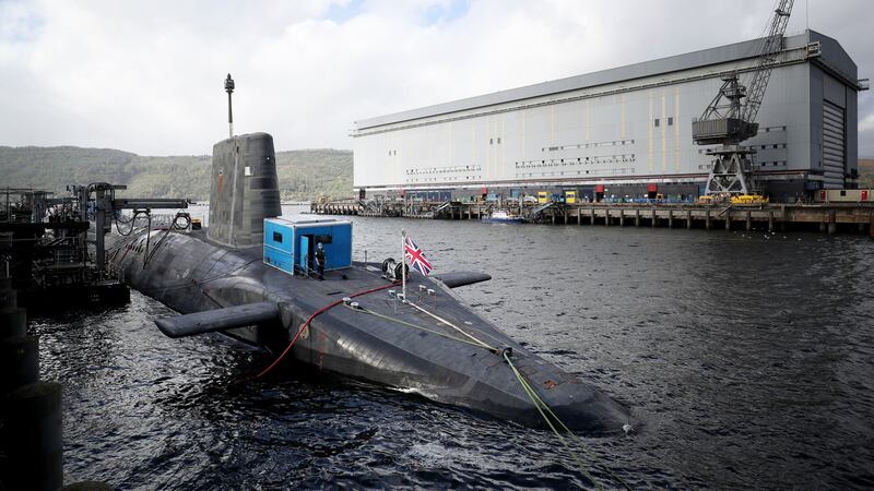 The Trident nuclear deterrent is based at Faslane on the Clyde