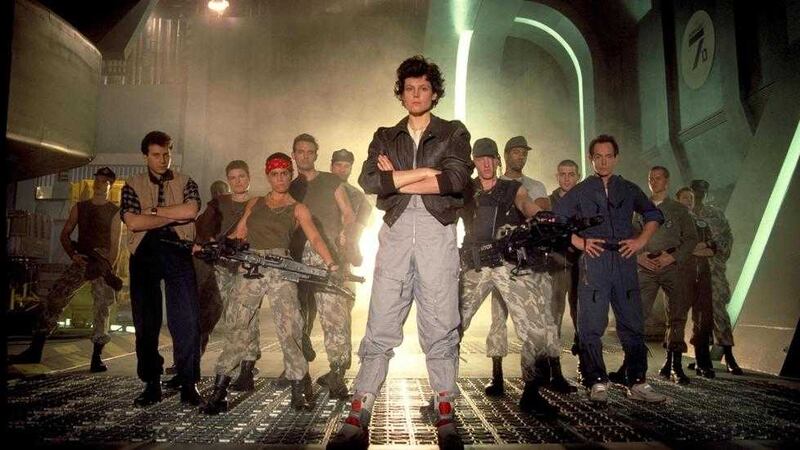 A series of special events celebrating the 30th anniversary of Aliens starring Sigourney Weaver (front, centre) have been happening over the summer 