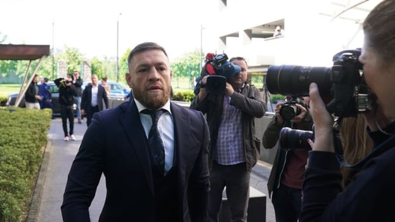 &nbsp;Conor McGregor arriving at Blanchardstown Court, Dublin, where he is charged with dangerous driving in relation to an incident in west Dublin in March.&nbsp;Picture by&nbsp;Brian Lawless PA