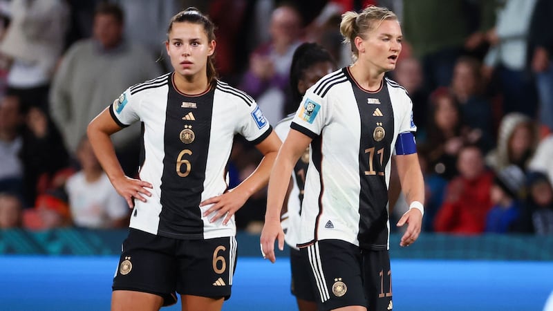 Germany are out of the Women’s World Cup (Tertius Pickard/AP)