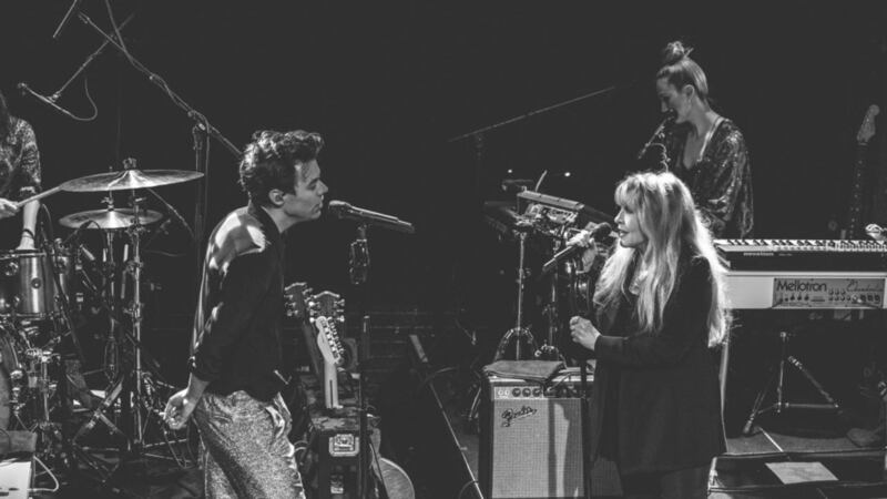 The rock and roll songstress joined him for a Fleetwood Mac cover.