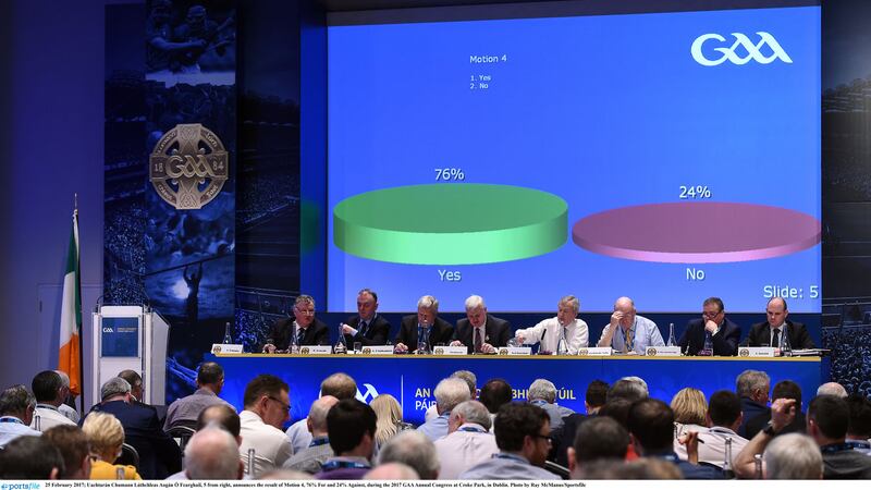 The vote in favour of the Super 8 structure was the big talking point from the GAA Annual Congress