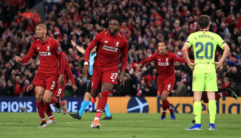Liverpool had hoped to recreate their famous comeback from 3-0 down against Barcelona five years ago