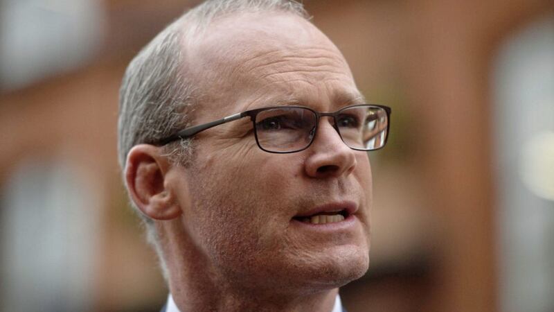 Simon Coveney said Theresa May was offering a &quot;stark choice&quot; to the British parliament. Picture by Mark Marlow