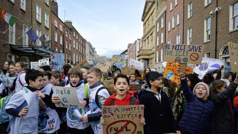 Students strike for climate action to &#39;save our future&#39; 