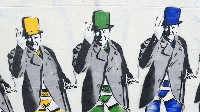 The mural had been the subject of a complaint over the wartime prime minister’s hand gesture.