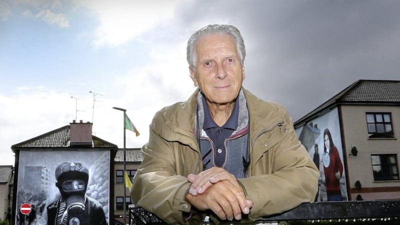 Clive Limpkin revisited the Bogside last July for the republication of his book. Picture by Margaret McLaughlin 