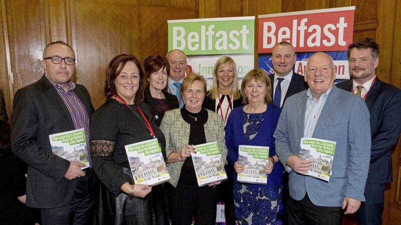 Councillors and officials took their case for a growth deal for Belfast to Stormont. Picture by Belfast City Council