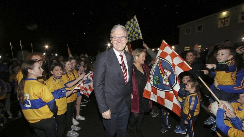 Next GAA President Jarlath Burns is welcomed home to Silverbridge on Saturday night. Picture: Glenn Murphy 