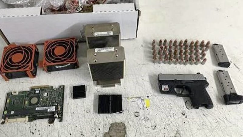 Firearm, magazine and ammunition siezed in Ballymoney during a NCA, PSNI and Border Force operation 