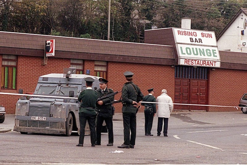 Eight people were killed in the Rising Sun Bar massacre. 