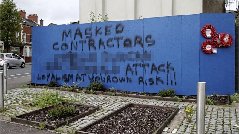 Graffiti in east Belfast threatening contractors
