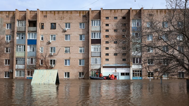 Streets have been flooded in Orenburg, Russia (AP)