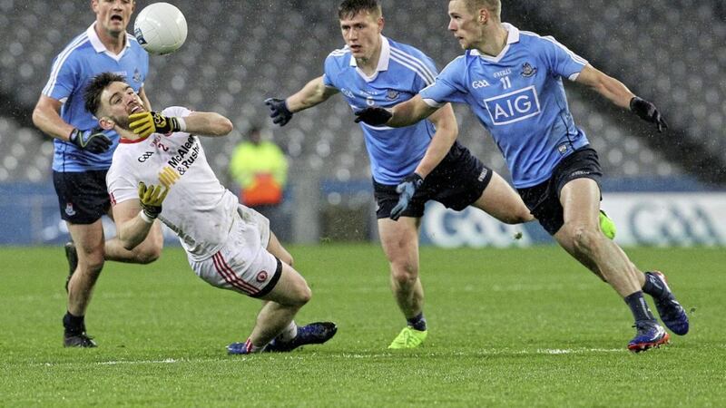 Dublin and Tyrone met in the Allianz League earlier this year, and fans are being offered tickets for their All-Ireland semi-final clash at prices of more than &euro;200. Picture by Philip Walsh 
