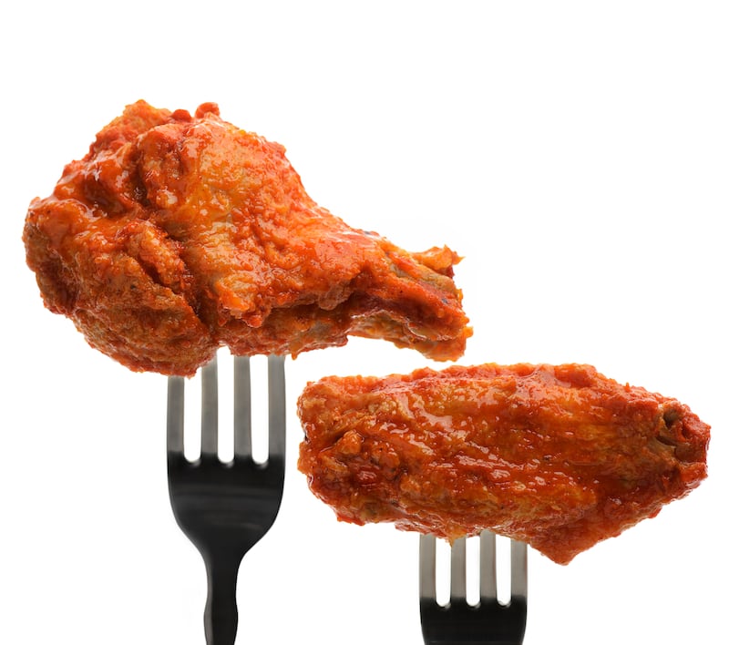 The two parts of a chicken wings