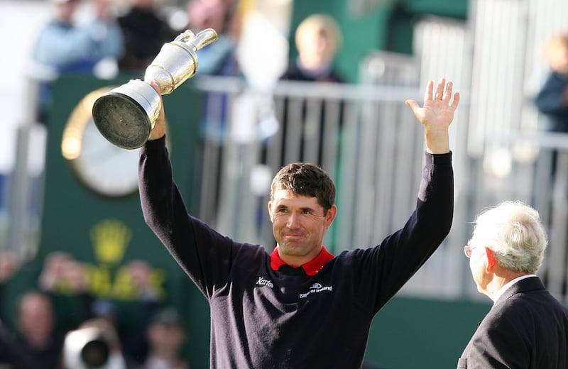 Padraig Harrington became Ireland's first Open winner since 1947 with his 2007 win in Carnoustie and retained the Claret Jug a year later at Royal Birkdale