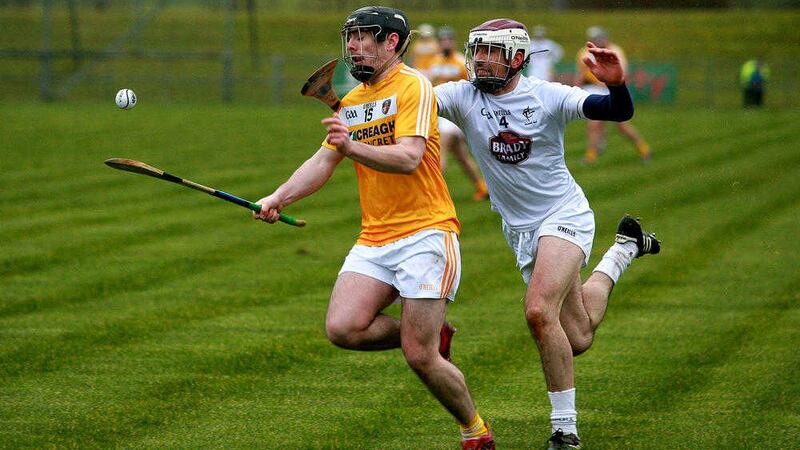Antrim's Ciaran Clarke has bagged over half of his team's scoring tally in reaching today's Christy Ring final<br />Picture by Seamus Loughran