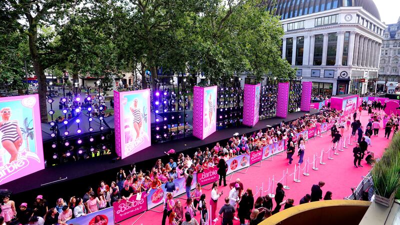 The European premiere of the Barbie movie was held in London (Ian West/PA)