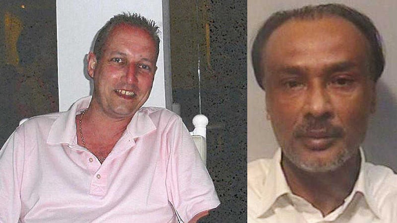 Paul Wilson (38), left, died after eating a takeaway curry from a restaurant owned by Mohammed Zaman 