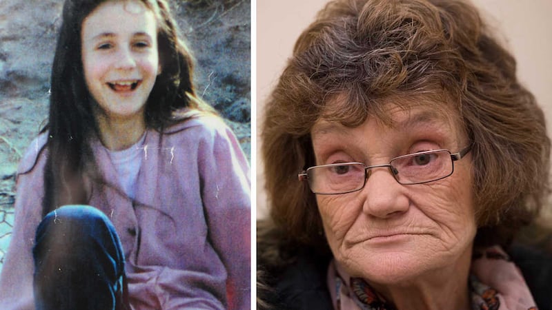 &nbsp;Leanne Murray (13) who was killed in the Shankill bomb and her grieving mother Gina (right). Picture by Mark Marlow