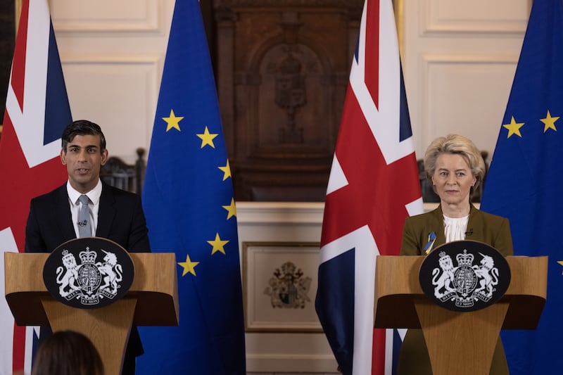 Prime Minister Rishi Sunak and European Commission president Ursula von der Leyen unveiled the Windsor Framework last year