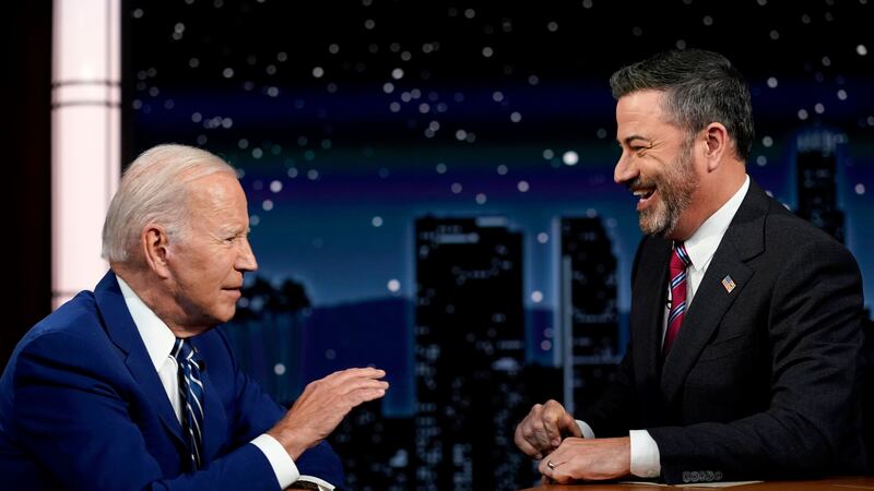 The interview was Biden’s first in-person appearance on a US late night talk show since taking office in January 2021.