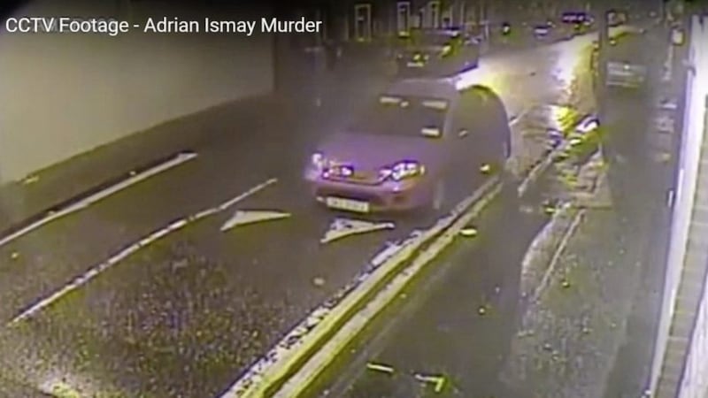 CCTV footage showed a vehicle - which was registered to Robinson&#39;s sister-in-law - outside Adrian Ismay&#39;s east Belfast home when the bomb was planted. 