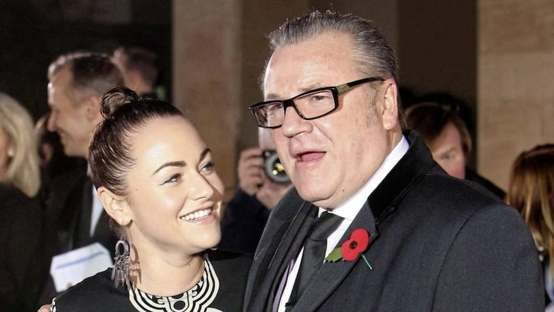 Jaime Winstone with her father, actor Ray Winstone 
