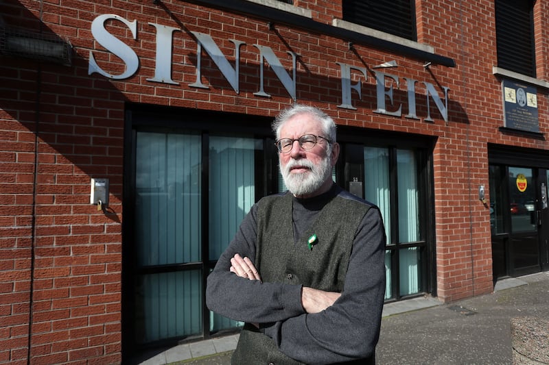 Former president of Sinn Fein Gerry Adams. Picture by Mal McCann