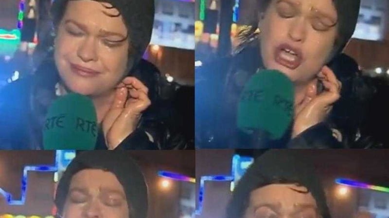 RT&Eacute; journalist Teresa Mannion became an internet sensation after braving the elements for a report for Saturday&#39;s evening news 