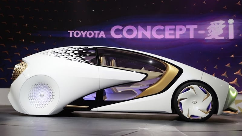 Futuristic cars are the stars as doors open at CES in Las Vegas