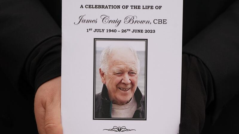 Craig Brown’s funeral took place on Tuesday (Andrew Milligan/PA)
