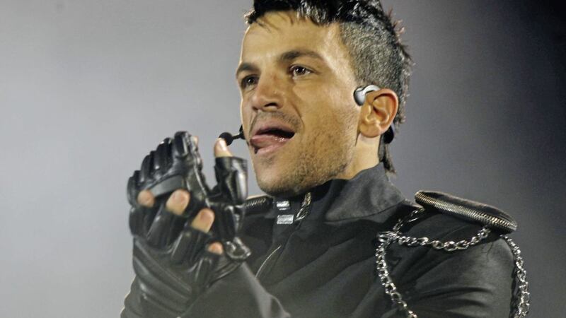 Peter Andre has insisted he wasn&#39;t responsible for a sign asking fans not to touch him at a meet and greet 