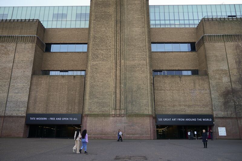 A view outside the Tate Modern art gallery in south London