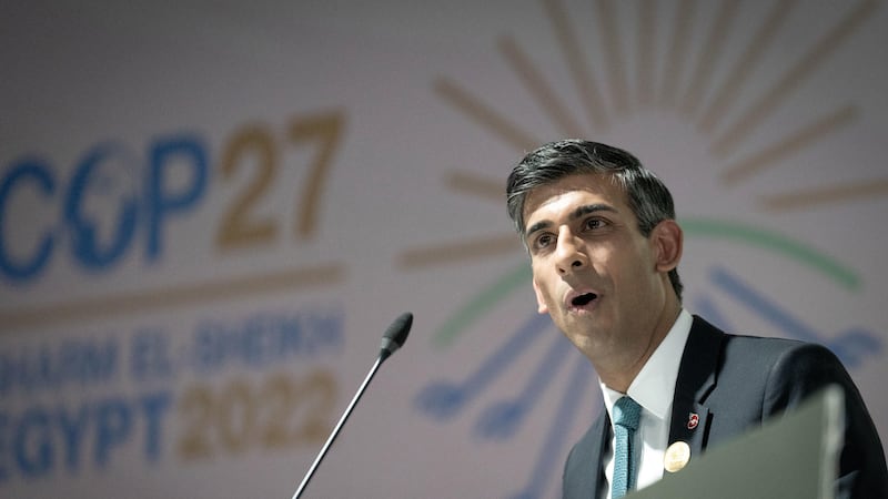 Rishi Sunak has been urged to follow his decision to attend Cop28 with ‘concrete action’ to tackle climate change (Stefan Rousseau/PA)