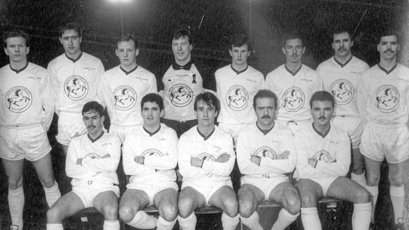 The 1989 Cromac Albion team that fell at the Steel &amp; Sons Cup semi-final to the Wee Glens 