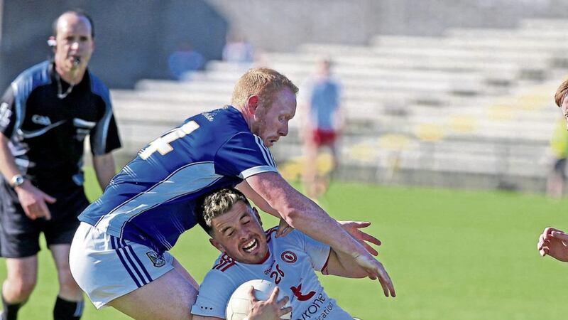 While accepting that defending is an art in itself, Enda McGinley says it is becoming increasingly difficult to accept some of the tactics employed at inter-county level Picture by Philip Walsh 