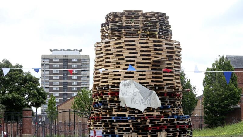 The Bonfire in Adam Street in the Tigers Bay area  