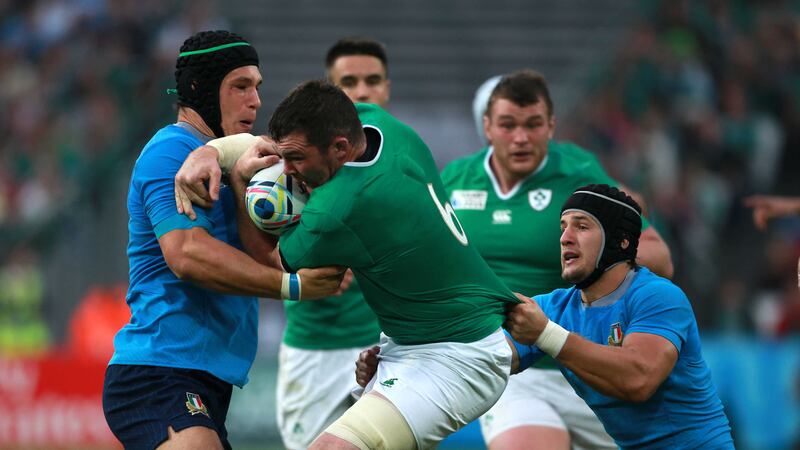 Ireland's Peter O'Mahony in action against Italy during Sunday's Rugby World Cup match&nbsp;<br />Picture: PA