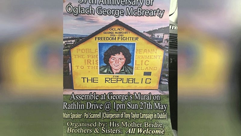 A family organised commemoration to mark the 37th anniversary of IRA man George McBrearty will be held in Derry this weekend 